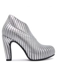 United Nude Botki Fold HI II 10870851129 Srebrny. Szare botki damskie United Nude, z materiału, bez obcasa, na słupku, bez zapięcia. Za 1,169.00 zł.
