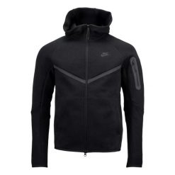 Bluza z Kapturem I Suwakiem Na Całej Długości Tech Fleece Rozmiar S Czarny - HV…. Czarne bluzy sportowe męskie Nike, s, bez wzorów, z kapturem. Za 379.00 zł.