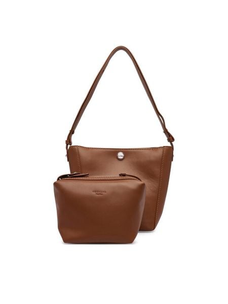 Weekend Max Mara Torebka Kadonna 2625516075 Brązowy. Brązowe listonoszki damskie Weekend Max Mara, bez wzorów, bez dodatków. Za 1,739.00 zł.