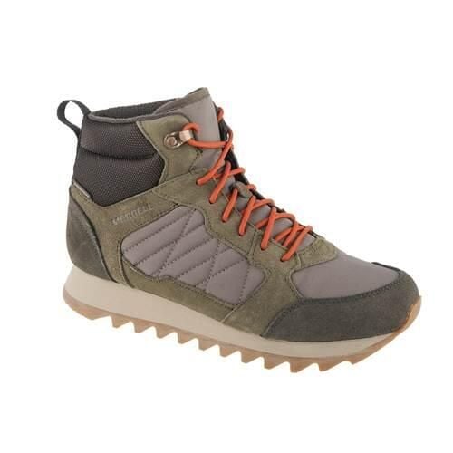 Buty trekkingowe męskie Merrell Alpine Mid Plr WP 2. Zielone trekkingi męskie Merrell, za kostkę, trekkingowe. Za 523.00 zł.