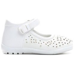 Białe Półbuty Worship Princess. Białe półbuty dziewczęce Born2be, z materiału. Za 49.99 zł.