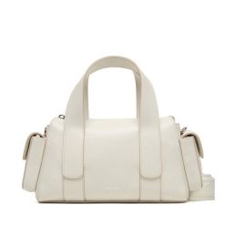 Torebka Calvin Klein. Białe torebki do ręki damskie Calvin Klein, bez wzorów, klasyczne, bez dodatków. Za 489.99 zł.