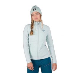 Kurtka polarowa damska z zamkiem Rossignol Hybrid Clim. Niebieskie bluzy sportowe damskie Rossignol, bez wzorów, z polaru, bez kaptura, narciarskie. Za 617.00 zł.