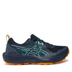Buty do biegania Asics. Niebieskie buty sportowe męskie Asics, bez zapięcia, do biegania. Za 429.99 zł.