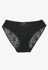 Ciemnozielone Majtki Figi z Koronki Zdobione Kokardką Worwia. Zielone figi damskie Born2be, l, z aplikacjami, z jeansu. Za 4.99 zł.