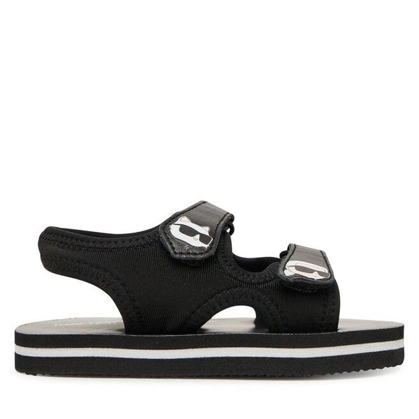 Sandały KARL LAGERFELD. Czarne sandały chłopięce KARL LAGERFELD, bez zapięcia. Za 132.99 zł.