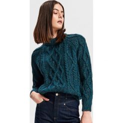 Sweter z domieszką wełny i alpaki - Niebieski. Swetry damskie marki KALENJI. W wyprzedaży za 99.99 zł.