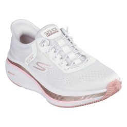 Buty Skechers Slip-ins Go Run Elevate 2.0 - Banyan 129006-WPK białe. Białe obuwie sportowe damskie bez wzorów, na fitness i siłownię. Za 654.09 zł.
