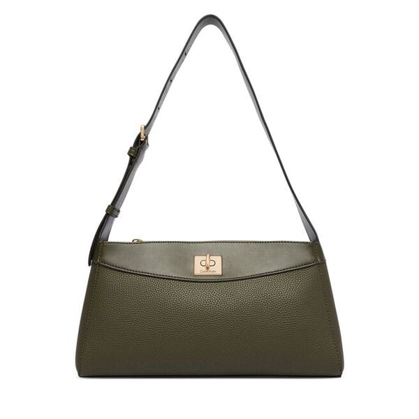 Torebka Calvin Klein. Zielone torebki do ręki damskie Calvin Klein, bez wzorów, klasyczne, bez dodatków. Za 529.99 zł.