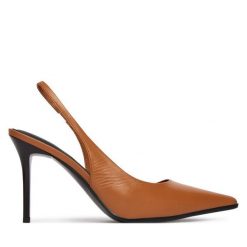 Szpilki Aldo. Brązowe szpilki damskie Aldo, bez wzorów, bez obcasa, bez zapięcia. Za 419.99 zł.