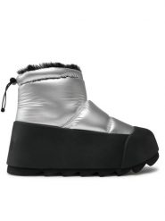United Nude Botki Polar Bootie II 10778141125 Srebrny. Szare botki damskie United Nude, z materiału, bez obcasa, na koturnie, bez zapięcia. Za 2,049.00 zł.