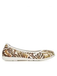 Caprice Baleriny 9-22150-42 Biały. Białe baleriny damskie Caprice, bez wzorów, ze skóry, bez obcasa. Za 150.99 zł.
