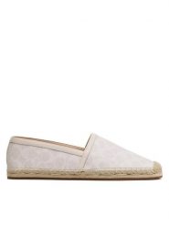 Coach Espadryle Collins CG700 Écru. Espadryle damskie Coach, bez wzorów, ze skóry, bez obcasa, bez zapięcia. Za 379.99 zł.
