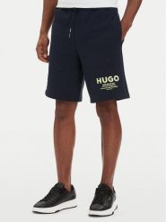 HUGO Szorty sportowe Nomario 50510728 Granatowy Loose Fit. Niebieskie krótkie spodenki sportowe męskie Hugo, m, bez wzorów, z bawełny. Za 449.99 zł.