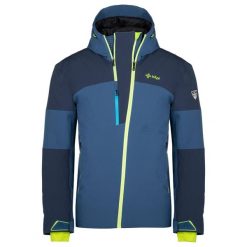 Męska kurtka narciarska Kilpi KILLY-M. Niebieskie kurtki męskie Kilpi, m, bez wzorów, bez kaptura, narciarskie. Za 878.99 zł.