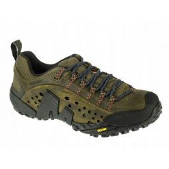 Buty trekkingowe na co dzień męskie MERRELL INTERCEPT skóra duży rozmiar. Zielone trekkingi męskie Merrell, trekkingowe. Za 599.00 zł.