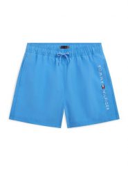 Tommy Hilfiger Szorty kąpielowe Original Logo Embroidery UB0UB00589 Niebieski Regular Fit. Niebieskie kąpielówki dla chłopców Tommy Hilfiger, bez wzorów, z syntetyku. Za 189.99 zł.