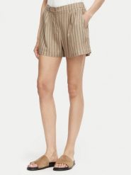 Vero Moda Szorty materiałowe Rosie 10346913 Brązowy jasny Loose Fit. Brązowe szorty damskie Vero Moda, xs, bez wzorów, z materiału. Za 95.99 zł.