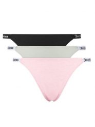 Juicy Couture Komplet stringów JCTTH225951 Kolorowy. Stringi damskie Juicy Couture, xs, bez wzorów, z bawełny. Za 139.99 zł.