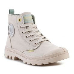Buty Palladium Pampa Monopop 99140-260-M beżowy. Brązowe obuwie sportowe damskie bez wzorów, z materiału. Za 490.22 zł.
