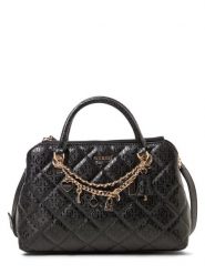 GUESS Torebka damska - Libby Kobiety Sztuczna skóra czarny jednolity, ONE SIZE. Czarne torby na ramię damskie Guess, z aplikacjami, ze skóry, pikowane, bez dodatków. Za 799.95 zł.