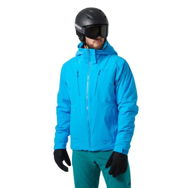 Kurtka narciarska Helly Hansen Alpha 4.0. Niebieskie kurtki męskie Helly Hansen, m, bez wzorów, bez kaptura, narciarskie. W wyprzedaży za 1,676.50 zł.