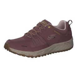 Buty SKECHERS ESCAPE PLAN Rose. Fioletowe obuwie sportowe damskie Skechers, bez wzorów, z syntetyku, trekkingowe, Skechers Sport. Za 405.08 zł.