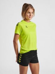 Koszulka damska Hummel hmlcore xk core poly. Zielone t-shirty damskie Hummel, xs, bez wzorów, z poliamidu, bez kołnierzyka. Za 151.00 zł.