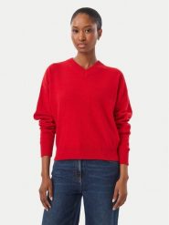 Marella Sweter Buono 2623366222 Czerwony Regular Fit. Czerwone swetry damskie Marella, s, bez wzorów, z wełny, bez kołnierzyka, bez ramiączek, bez kaptura. Za 1,159.00 zł.