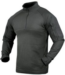 Condor Condor - Bluza Wojskowa Combat Shirt - Czarny - 10. Czarne bluzy męskie CONDOR, m, bez wzorów, bez kaptura. Za 248.00 zł.