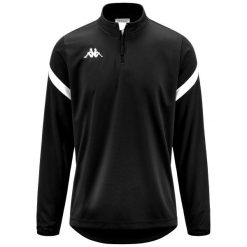 Bluza dresowa 1/2 zip Kappa Dolvole. Białe bluzy męskie Kappa, bez wzorów, z dresówki, bez kaptura, na fitness i siłownię. Za 207.50 zł.