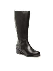 Go Soft Kozaki RST-AUGUSTA-11A Czarny. Czarne kozaki damskie GO SOFT, ze skóry, bez obcasa, na słupku. Za 379.99 zł.