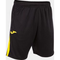 Szorty Joma VII dla Sportowców w Czarnym i Żółtym. Czarne krótkie spodenki sportowe męskie Joma, m, bez wzorów, z poliesteru, do piłki nożnej. W wyprzedaży za 99.30 zł.