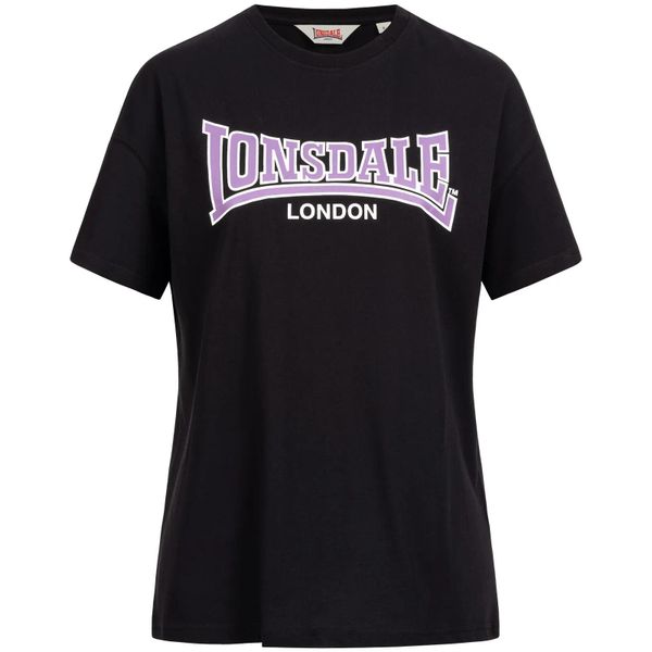 Koszulka Lonsdale Ousdale. Czarne koszulki sportowe damskie Lonsdale, xl, bez wzorów, z bawełny, sportowe, bez kołnierzyka. Za 136.00 zł.