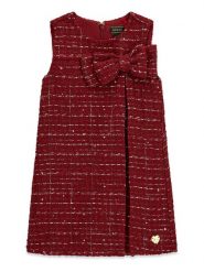Guess Sukienka elegancka K6BK09 W3994 Czerwony ciemny Regular Fit. Czerwone sukienki dla dziewczynek Guess, z aplikacjami, z syntetyku, eleganckie, bez ramiączek. Za 324.99 zł.