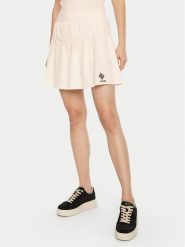 Guess Spódnica mini V5RD00 KCOK1 Kremowy Regular Fit. Białe spódnice damskie Guess, m, z aplikacjami, z bawełny, mini. Za 157.99 zł.
