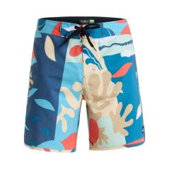 Spodenki boardshort dla Mężczyzn SURFSILK SCALLOP 18" Brązowy. Niebieskie szorty męskie Quiksilver, l, bez wzorów, z materiału. Za 319.99 zł.