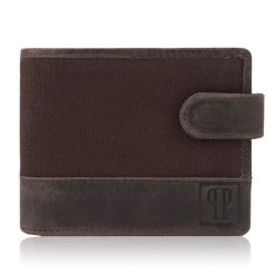 Portfel skórzany męski RFID brązowy Paolo Peruzzi T-03. Brązowe portfele męskie Paolo Peruzzi, bez wzorów, z bawełny. Za 49.99 zł.