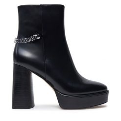 Botki MICHAEL Michael Kors. Czarne botki damskie MICHAEL Michael Kors, bez obcasa, na słupku, bez zapięcia. Za 779.99 zł.