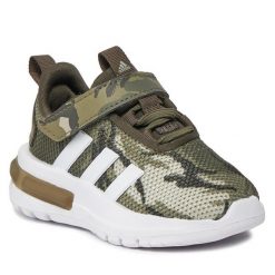 Sneakersy adidas. Białe półbuty dziewczęce Adidas, bez wzorów, bez zapięcia. Za 139.99 zł.