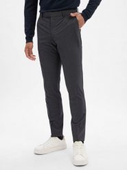 BOSS spodnie z wełny dziewiczej Baukasten - H-Gio-MM-C-NF Mężczyźni Slim Fit szary, 94. Szare eleganckie spodnie męskie Boss, m, bez wzorów, z wełny. Za 599.95 zł.
