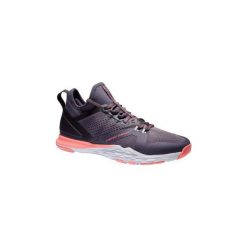 Buty fitness kardio 920 fioletowe. Fioletowe obuwie sportowe damskie DOMYOS, bez wzorów, z gumy, na fitness i siłownię. Za 179.99 zł.