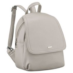 Szary, miejski plecak damski ze skóry ekologicznej Rovicky R-6739. Szare plecaki damskie ROVICKY, bez wzorów, ze skóry ekologicznej, eleganckie. Za 119.99 zł.