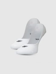 4F Skarpetki casual niewidoczne (2-pack) damskie - biały 35-38. Białe skarpety damskie 4f, bez wzorów, z bawełny. Za 39.99 zł.