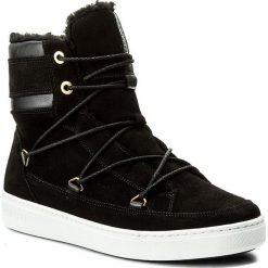 Śniegowce MOON BOOT - Mercury Hight Paris 14100700 Black. Czarne śniegowce i trapery męskie Moon Boot, z materiału. W wyprzedaży za 529.00 zł.