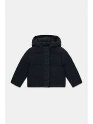 Guess Kids Kurtka przejściowa 185184 Czarny Classic Fit. Czarne kurtki i płaszcze dla dziewczynek Guess Kids, z aplikacjami, bez kaptura. Za 344.99 zł.