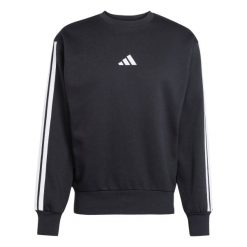 Bluza adidas Essentials Three Stripes. Czarne bluzy męskie Adidas, m, bez wzorów, z materiału, bez kaptura, na fitness i siłownię. Za 216.20 zł.