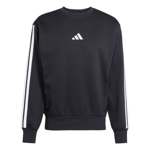 Bluza adidas Essentials Three Stripes. Czarne bluzy męskie Adidas, m, bez wzorów, z materiału, bez kaptura, na fitness i siłownię. Za 216.20 zł.