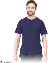 R.E.I.S. TSR-REGU - t-shirt męski o standardowym kroju, 100% bawełna - granatowy L. Niebieskie t-shirty męskie R.E.I.S., l, bez wzorów, z bawełny, klasyczne, bez kołnierzyka. Za 17.14 zł.
