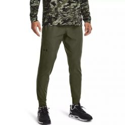 Spodnie dresowe męskie Under Armour UNSTOPPABLE JOGGERS. Zielone szorty męskie Under Armour, m, bez wzorów, z dresówki. Za 373.80 zł.